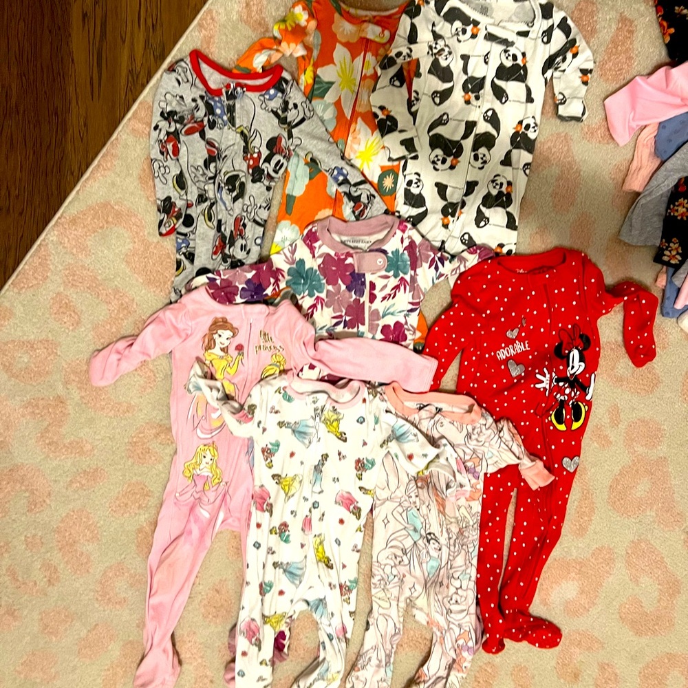 18 month baby sleepers- all zip up!! Bundle deal!